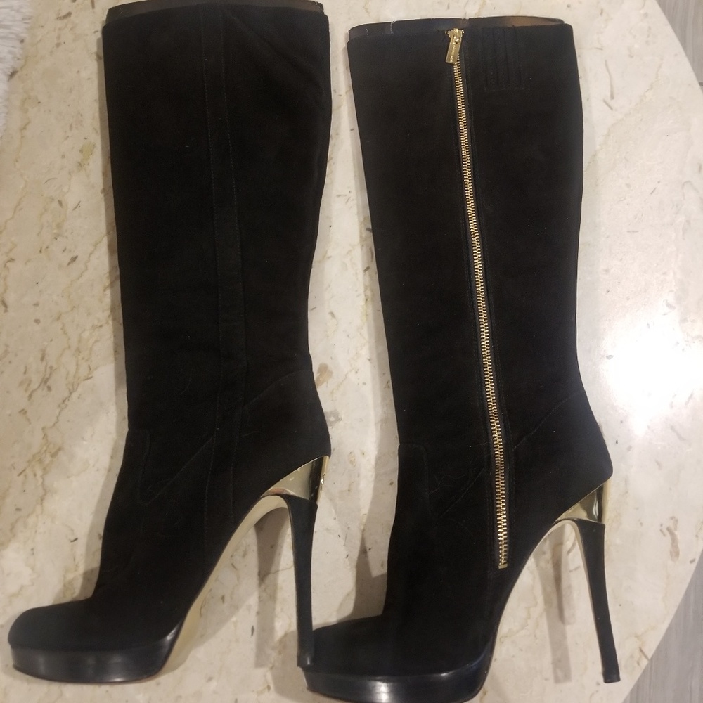 MICHAEL by Michael Kors suede platform knee boot